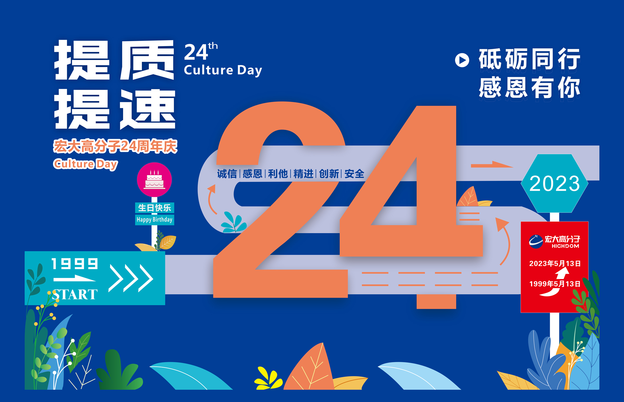 砥礪同行，感恩有你 | 宏大高分子24周年
